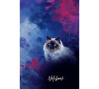 Mystic Cat Notebook: Aesthetic Cat Lover Journal - Artistic Blue Eye Cat Design for Writing, Notes and Creative Ideas