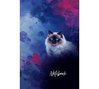 Mystic Cat Notebook: Aesthetic Cat Lover Journal - Artistic Blue Eye Cat Design for Writing, Notes and Creative Ideas