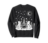 Mystic Cats Witchy Kitten Cottagecore Gothic Grunge Sudadera