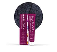Mystic Color, Tinte para el Cabello, Fórmula Enriquecida con Aceite de Argán y Caléndula, Coloración Permanente en Crema de Larga Duración, Negro Azulado 1.1, 100 ml
