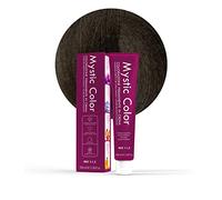 Mystic Color, Tinte para el Cabello, Fórmula Enriquecida con Aceite de Argán y Caléndula, Coloración Permanente en Crema de Larga Duración, Castaño Frío 4.11, 100 ml
