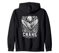 Mystic Crane Wings of Longevity Luna Japonesa Sudadera con Capucha