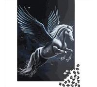 Mystic Dark Horse Puzzles Imposible,desafío for Adults Entretenimiento Creativo 1000 Piezas Obra De Arte De Juego De para Adultos, Regalos A Partir De 14 Años 1000pcs (75x50cm)