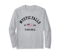 Mystic Falls Ciudad Natal Mystic Falls Camisa Estado de Virginia Manga Larga