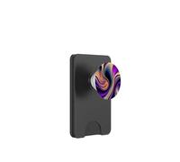 Mystic Flow - Arte Abstracto vívido, Dorado y Azul Marino PopSockets PopWallet para MagSafe