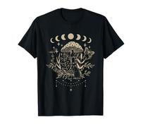Mystic Forest Bunny Moon Phases Aesthetic Camiseta