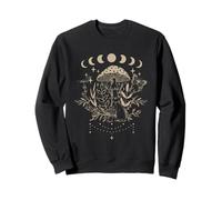 Mystic Forest Bunny Moon Phases Aesthetic Sudadera