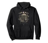 Mystic Forest Bunny Moon Phases Aesthetic Sudadera con Capucha