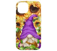 Mystic GNOME Witch In Purple Wizard Outfit For Sunflower Mom Carcasa para iPhone 14
