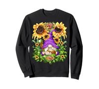 Mystic GNOME Witch In Purple Wizard Outfit For Sunflower Mom Sudadera