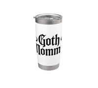 Mystic Goth Mommy Wicca Luna Creciente Vaso térmico de acero inoxidable de doble pared