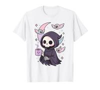 Mystic Grim Reaper Coffee Lover Pastel Nu Goth Camiseta