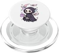 Mystic Grim Reaper Coffee Lover Pastel Nu Goth PopSockets PopGrip para MagSafe