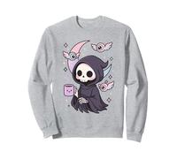 Mystic Grim Reaper Coffee Lover Pastel Nu Goth Sudadera