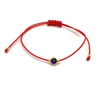MYSTIC JEWELS by Dalia - Pulsera Hilo Rojo - Ojo Turco Azul girando para Buene Suerte (Rojo)