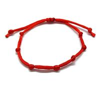 MYSTIC JEWELS by Dalia - Pulsera Kabbalah - Cordon de Hilo Rojo - Unisex - Ajustable - protección de Mal de Ojo, Buena Suerte, Good Luck