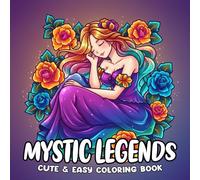 Mystic Legends Coloring Book: A Fantasy Coloring Pages for Teens and Adults Featuring Dragons, Phoenixes, Mermaids, and Other Legendary Beings for Relaxation and Stress Relief