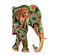 Mystic Mandala Elephant Blank Journal - 150 Blank 6x9 White Pages: For Your Thoughts, Art, Plans & Chaos