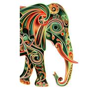 Mystic Mandala Elephant Blank Journal - 150 Blank 6x9 White Pages: For Your Thoughts, Art, Plans & Chaos