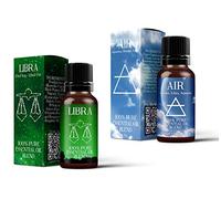 Mystic Moments | Air Element & Libra Zodiac Sign Astrology Mezcla de aceites Esenciales Paquete Doble (2x10ml)