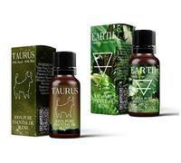 Mystic Moments | Earth Element & Taurus Zodiac Sign Astrology Mezcla de aceites Esenciales Paquete Doble (2x10ml)