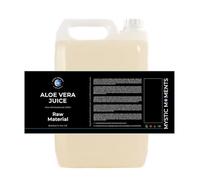 Mystic Moments Jugo de aloe vera, jugo de hoja de aloe barbadensis con sorbato de potasio y ácido cítrico, ingrediente hidratante para la piel, el cabello y los cosméticos de bricolaje, base botánica