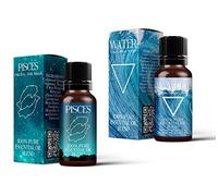 Mystic Moments | Water Element & Piscis Zodiac Sign Astrology Mezcla de aceites Esenciales Paquete Doble (2x10ml)