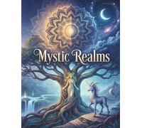 Mystic Realms: A Relaxing Adult Colouring Book Featuring Hybrid Mandalas, Fantasy Portraits & Enchanted Worlds
