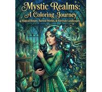 Mystic Realms: Magical Botany, Surreal Worlds and Fairytale Landscapes: A Coloring Journey: An Adult Coloring Grimoire featuring Green Witchcraft, ... and Meditation (The Mystic Realms Collection)