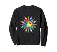 Mystic Sun & Moon Woman Místico Estética Arco Iris Sudadera