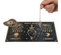 Mystic Talking Board - Tablero De Madera De Madera Con Tablero | De Comunicación Espíritu Con Alfabeto Y Figuras Decoración De Bruja Oculta, Regalos Mágicos Para Adolescentes, Juego De Hallowe