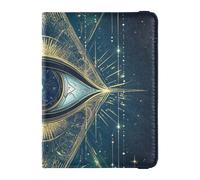 Mystic Tarot - Funda protectora de piel con diseño de ojos astrológicos para pasaporte, vacunas, funda protectora para pasaporte, funda ligera, Mystic Tarot ojos astrológicos, 1 size