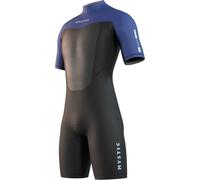 Mystic Watersports - Traje de neopreno para hombre con cremallera trasera de 3/2 mm, color negro y azul