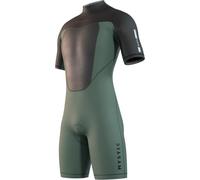 Mystic Watersports - Traje de neopreno para hombre con cremallera trasera de 3/2 mm, color verde oliva oscuro