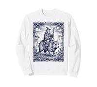 Mystic Wizard Riding Rock Hyrax Awawa Fantasía Grabado Sudadera