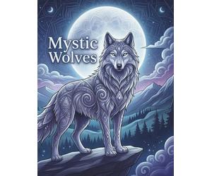 Mystic Wolves: A Hybrid Mandala Style Adult Colouring Book