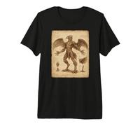 Mystical Anatomical Drawing Garuda Gothic Fantasy Art Camiseta Premium