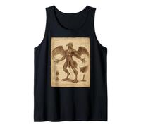 Mystical Anatomical Drawing Garuda Gothic Fantasy Art Camiseta sin Mangas