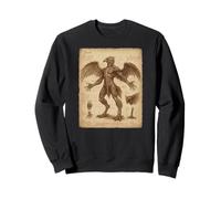 Mystical Anatomical Drawing Garuda Gothic Fantasy Art Sudadera