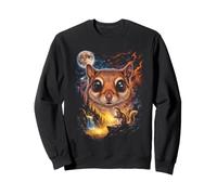 Mystical Ardilla Voladora Luna Llena Nature Art Sudadera