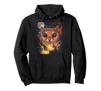 Mystical Ardilla Voladora Luna Llena Nature Art Sudadera con Capucha