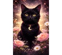 Mystical Black Cat Notebook: Witchy Lined Journal for Cat Lovers, Celestial Aesthetic Writing, Notes, Manifestation & Everyday Creativity