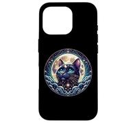 Mystical Cat Beneath a Radiant Full Moon Carcasa para iPhone 16 Pro
