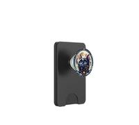 Mystical Cat Beneath a Radiant Full Moon PopSockets PopWallet para MagSafe