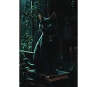 Mystical Cat Spellbook: Wide Ruled Journal for Witchy Cat Lovers & Fantasy Journaling (6x9)
