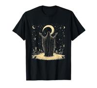Mystical Celestial Night Ritual Wizard Camiseta