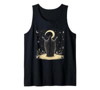 Mystical Celestial Night Ritual Wizard Camiseta sin Mangas