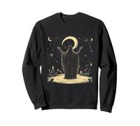 Mystical Celestial Night Ritual Wizard Sudadera