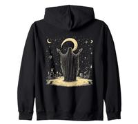 Mystical Celestial Night Ritual Wizard Sudadera con Capucha