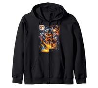 Mystical Ciervo Sika Luna Llena Woodland Art Sudadera con Capucha